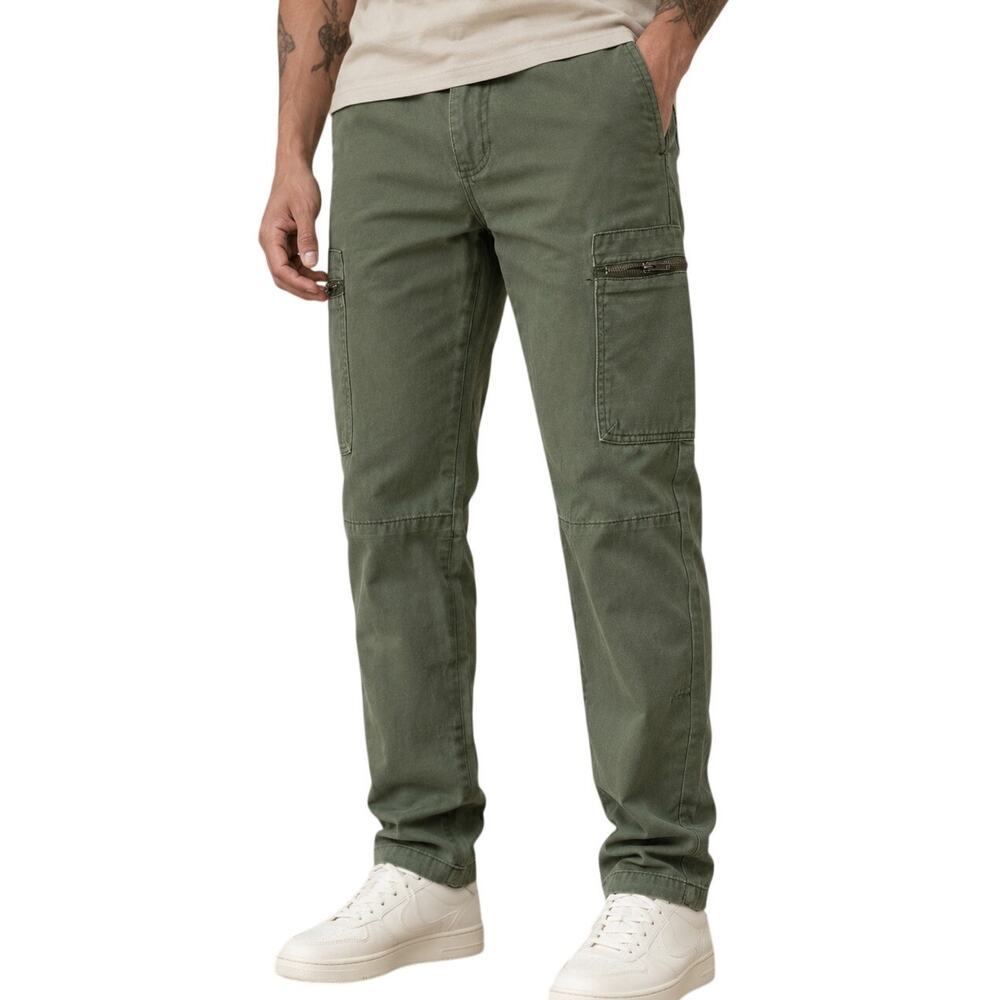 Forever 21 Olive Cargo Pants 31 Gorpcore Utility Workwear Skate
